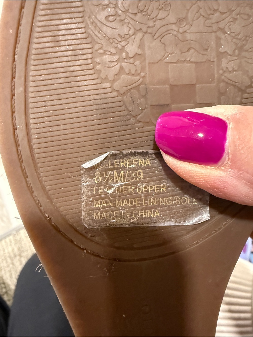 Vince Camuto Rust Laser-Cut Peep-Toe Wedge Espadrilles - Picture 6 of 6